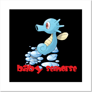 baby seahorse Posters and Art